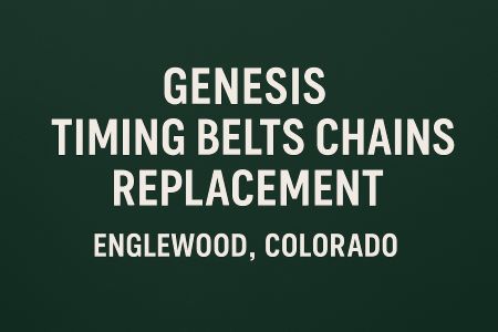 Genesis Timing Belts Chains Replacement Englewood Colorado