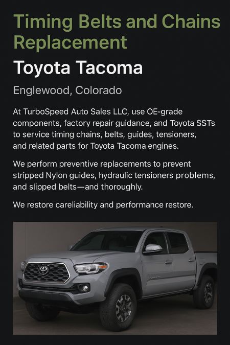 Timing-Belts-Chains-Replacement–Toyota-Tacoma-Englewood-Colorado